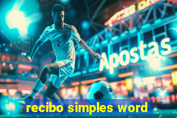 recibo simples word